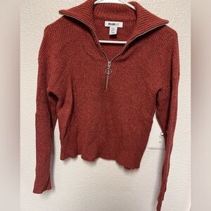 William Rast Rust Cowl Neck Sweater